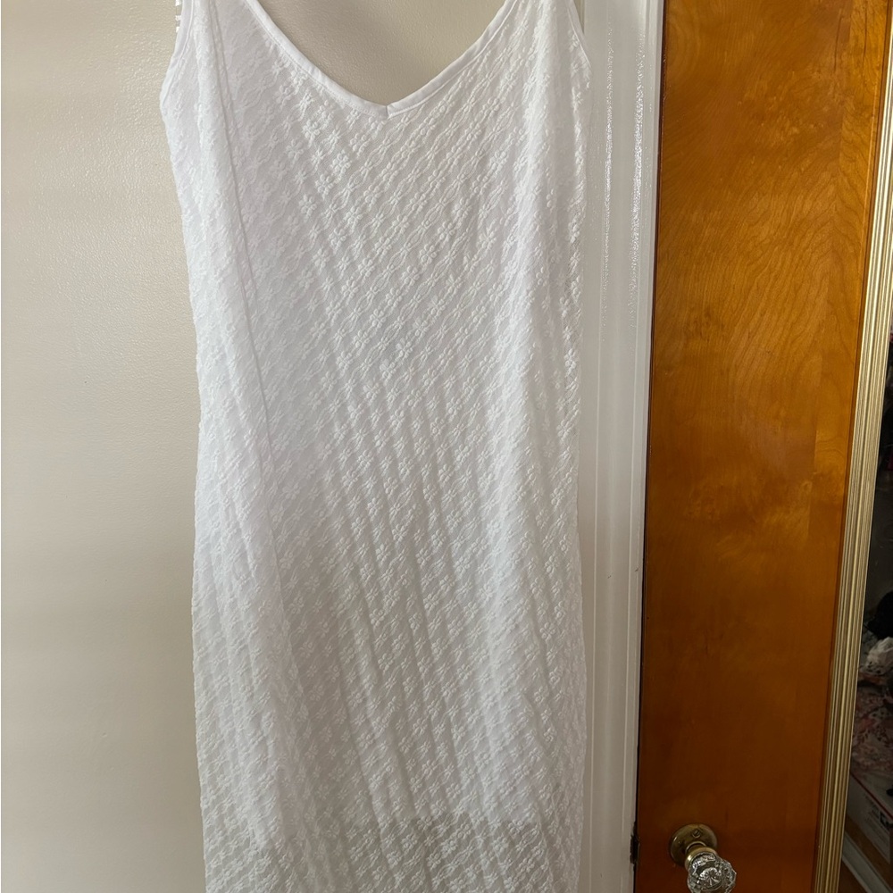 Wild Fable White Lace Slip Dress